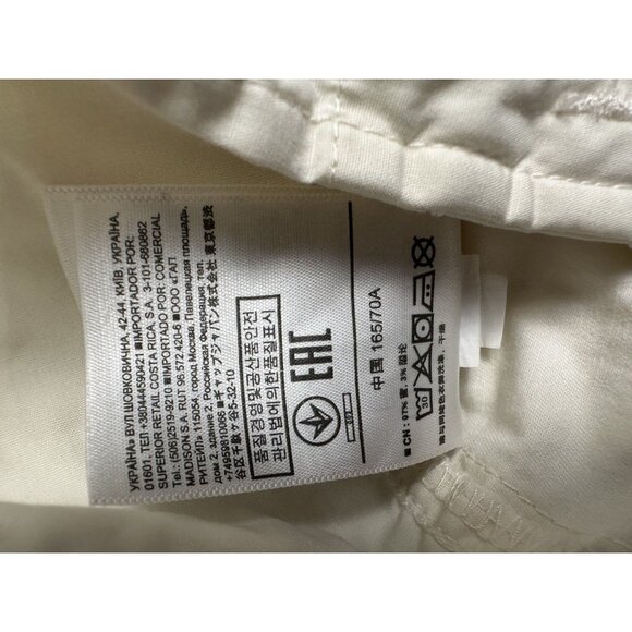 GAP Girlfriend‎ Chino Pants Beige Stripe 6 Straight Leg Casual Minimalist Y2K - Picture 11 of 15